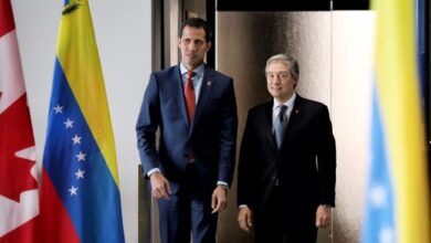 guaidó y el canciller de canadá