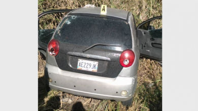 carro del policia muerto