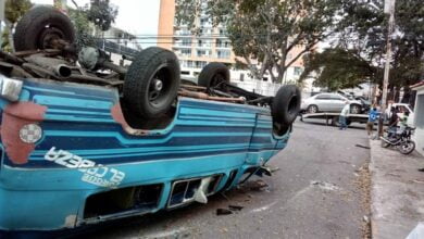 Lara vuelco de buseta