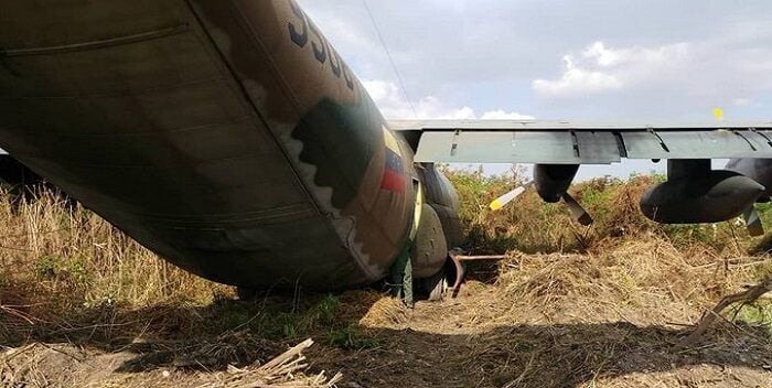 avion militar se estrella