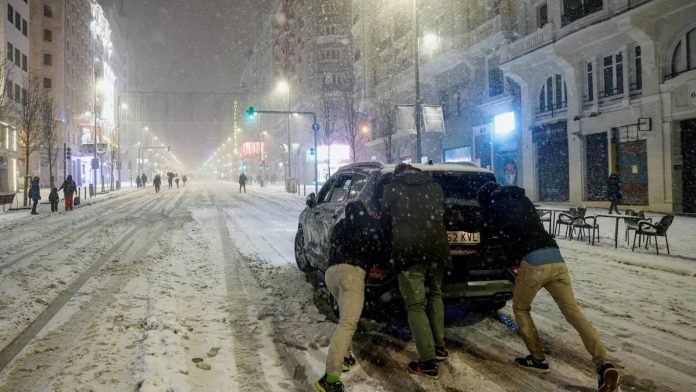madrid nieve