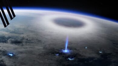 rayo impacta la tierra