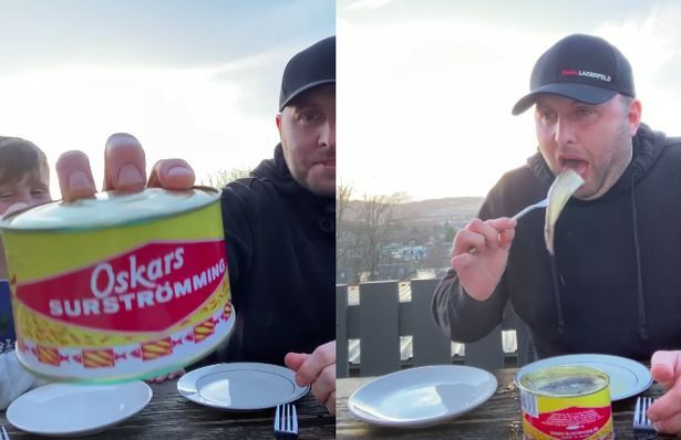 Familia hice el reto de comer un pescado con mal olor y todo termina en un desastre (VIDEO)