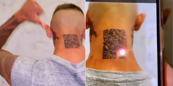 codigo qr en la nuca