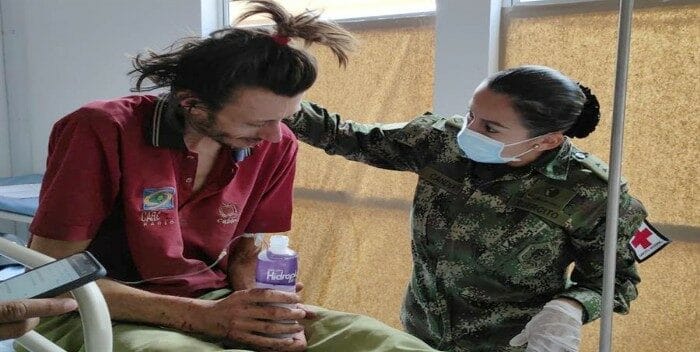 Ejército colombiano rescata a turista alemán perdido en la región amazónica