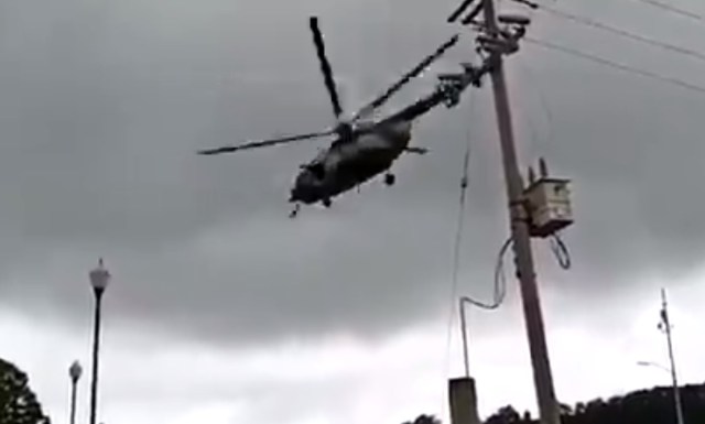 helicoptero caida