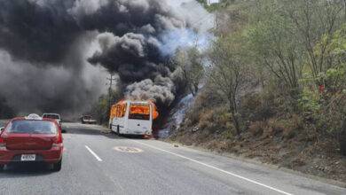 incendio bus caracas