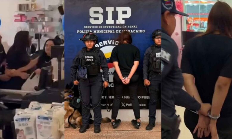 Detienen a mujer por protagonizar escándalo y agresiones en local comercial de Maracaibo